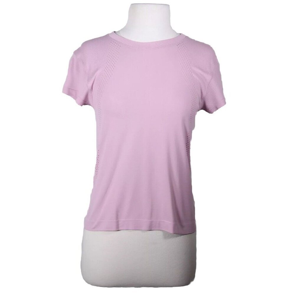 Lululemon Women’s Size US4 Pink Train to Be Short-Sleeve T-Shirt Hip Length Top